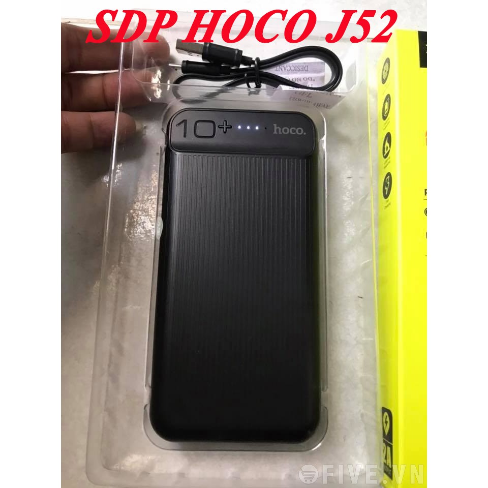 SẠC DỰ PHÒNG HOCO J52 10.000 mAh | Thiết Kế Sang Chảnh - Nhỏ Gọn | 100% CHÍNH HÃNG - 80001