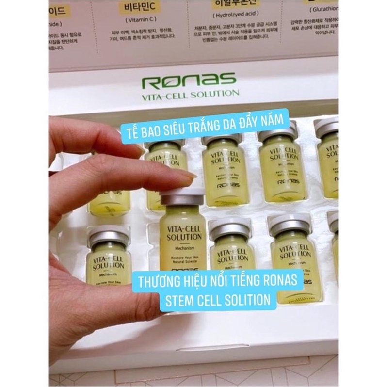 LẺ 1 lọ TẾ BÀO GỐC RONAS VITAMIN C STEM VITACELL SOLUTION CHÍNH HÃNG KOREA