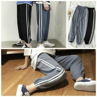 Quần jogger thun 2 sọc ulzzang kèm video hình thật