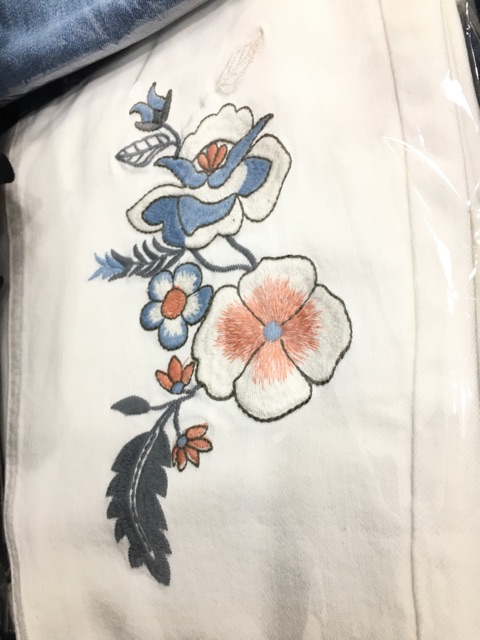 QUẦN JEANS NỮ THÊU XUẤT KHẨU