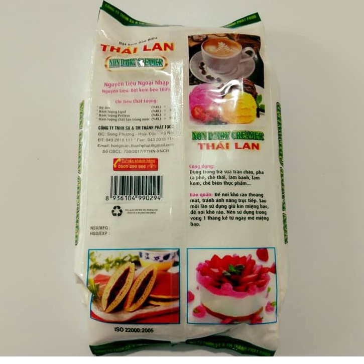 10 Kg Bột Kem Béo Thái Lan Thành Phát Food (1 Thùng)