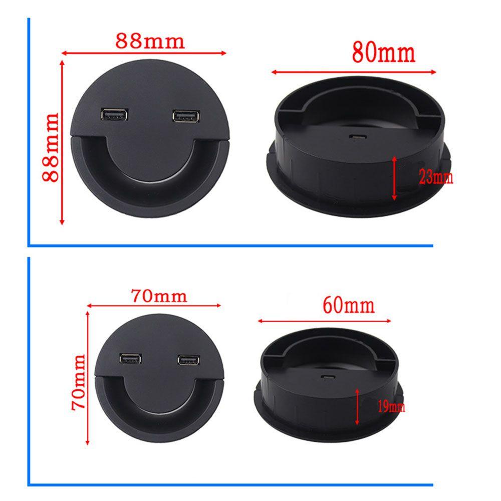 Vỏ Bọc Kẹp Dây Cáp Hình Tròn Có Lỗ Tiện Dụng Cho Văn Phòng