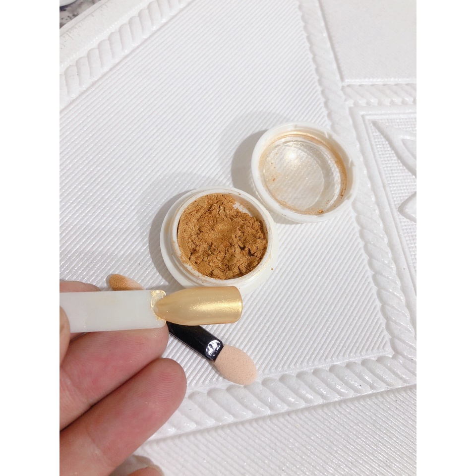 Tráng gương nail màu vàng ảnh tự chụp 100%