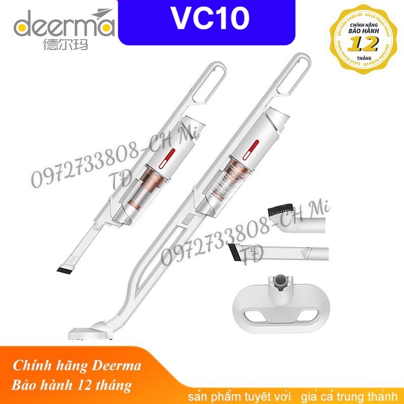 Máy hút bụi không dây 03 đầu hút Deerma VC10 tiện dụng