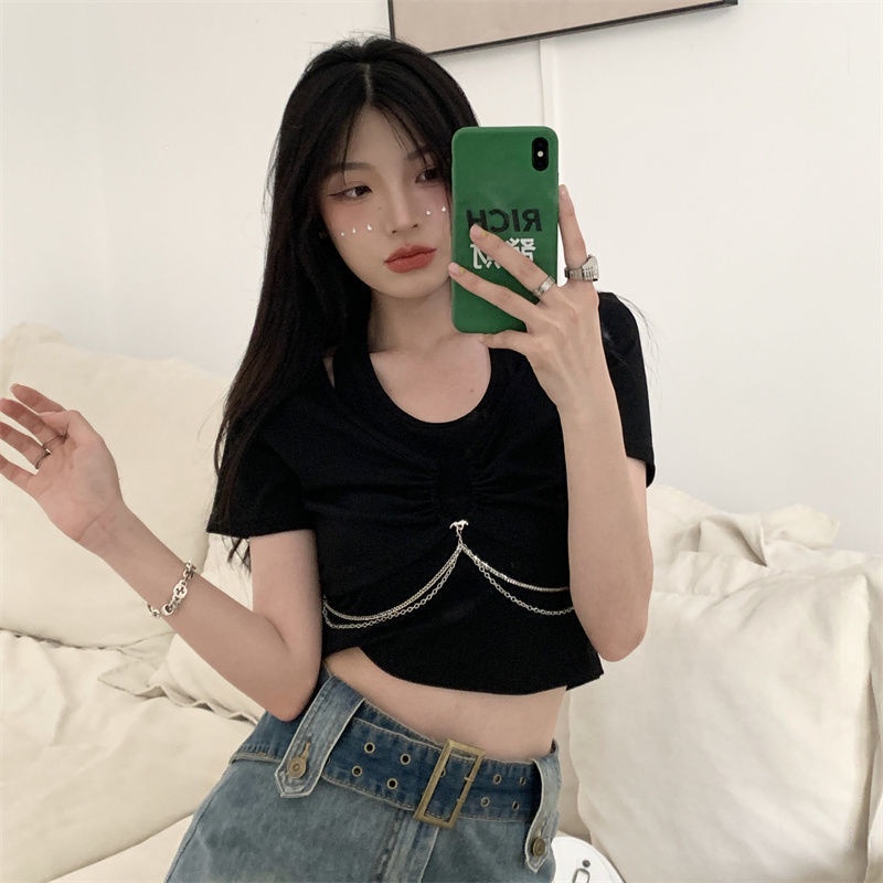 Áo Thun NgắN Tay Giả Hai LớP ThờI Trang Cho Nữ JL-TX-336