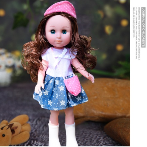 [Hàng Sẵn] Búp bê Barbie 3D Vinl Không Độc Hại, Không Mùi Xinh Xắn cho bé Gái