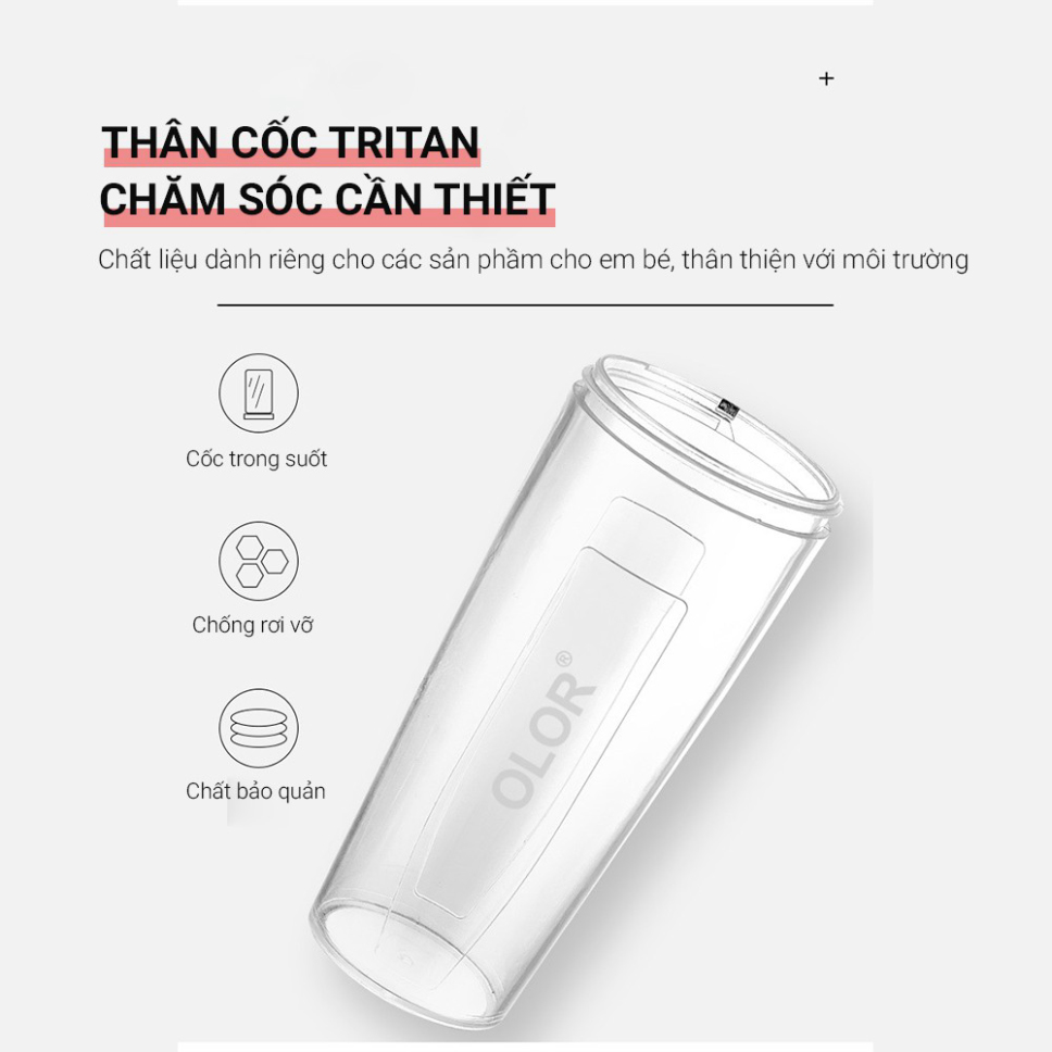 Máy Xay Sinh Tố Mini Cầm Tay, 4-6 LƯỠI DAO - Dung tích 400Ml - PIN 4000MAh,30W - BH 3 tháng TEKO Store