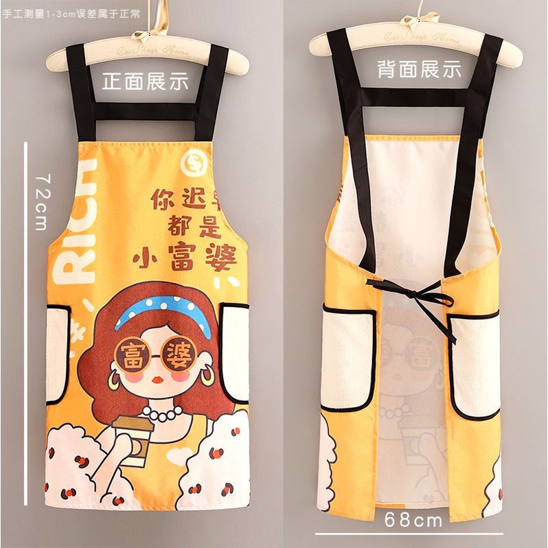 Tạp Dề Nấu Ăn Bằng Vải Bạt Chống Bẩn Chống Mòn Chống Bẩn Thời Trang Cho Nữ