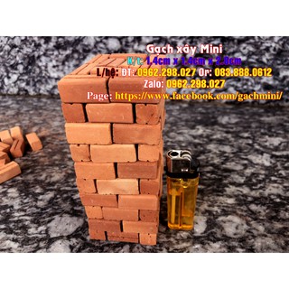 Gạch xây Mini (set 1000 viên), xây nhà mini, mô hình tiểu cảnh, Trang trí nhà cửa, Phụ kiện trang trí