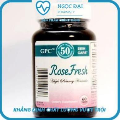 [ HÀNG CHÍNH HÃNG ] Rose Fresh - Hỗ trợ trị mụn trứng cá, mụn ẩn hiệu quả, giúp làm đẹp da (Hộp 60 viên)