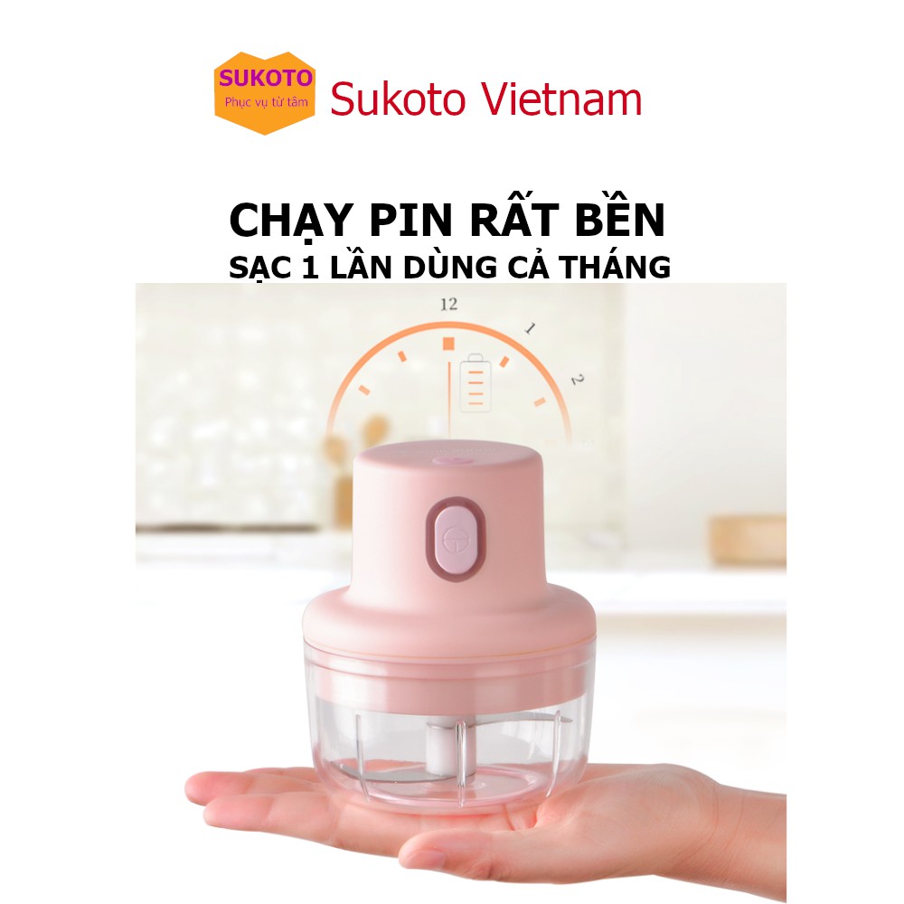 [Lỗi 1 đổi 1] Máy Xay Ăn Dặm Cho Bé, Xay Cháo Chăm Sóc Người Già, 250 ml, Lưỡi Dao 3 Cánh Inox