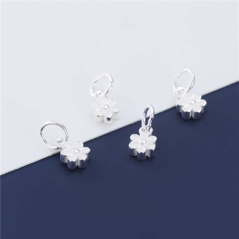 Mặt Dây Chuyền Bạc 925 Hình Hoa Nhỏ Xinh Xắn