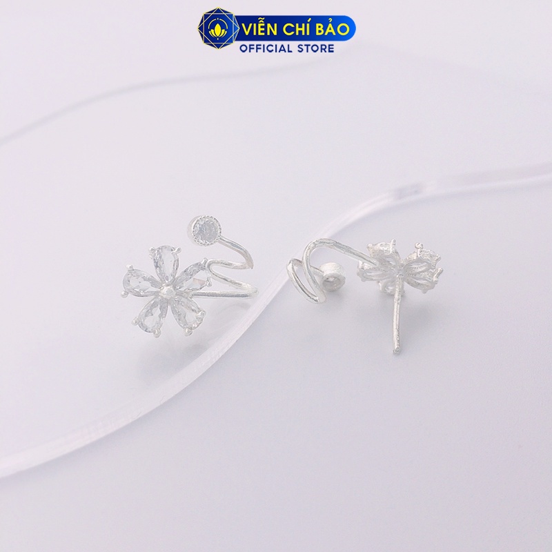 Bông tai bạc nữ hoa chong chóng chất liệu bạc S925 thời trang phụ kiện trang sức nữ Viễn Chí Bảo B400244
