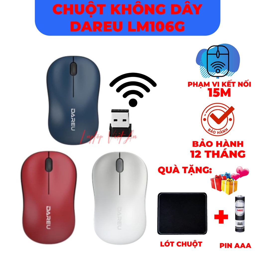 CHUỘT KHÔNG DÂY DAREU LM106G