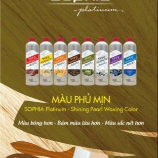 Thuốc nhuộm phủ mịn Sophia Platinum Shining Pearl Waxing Colour - 530ml
