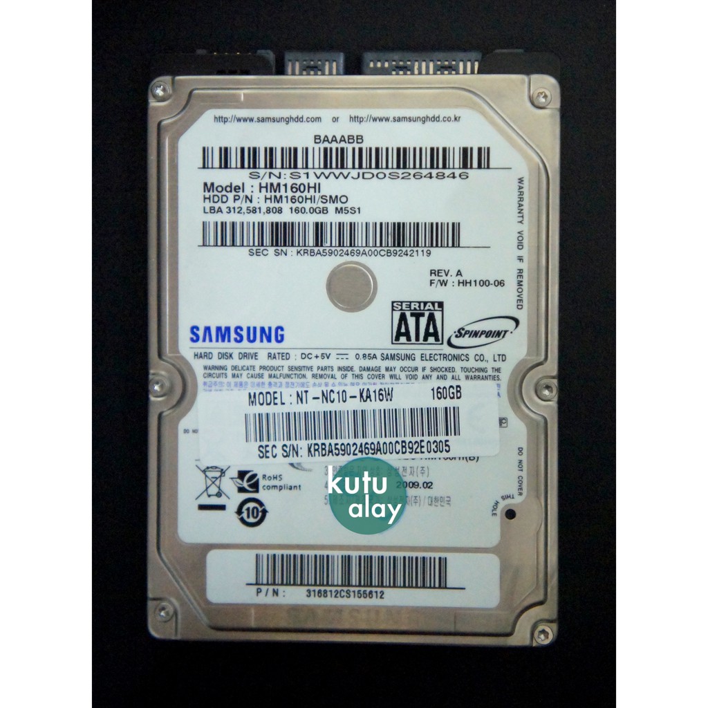 Ổ Cứng Di Động 160gb Hdd 2.5 '' Sata Netbook Sata 100% Sentinel | BigBuy360 - bigbuy360.vn