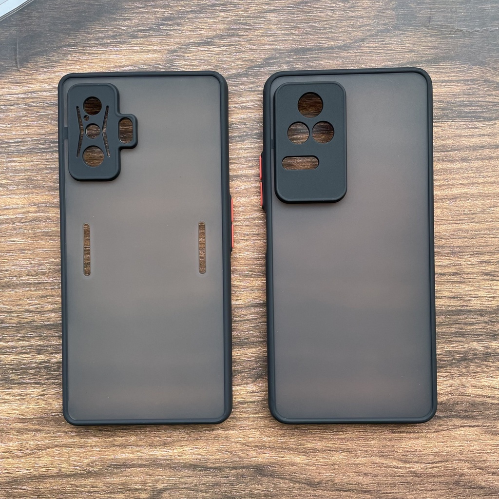 Ốp lưng cứng nhám mờ viền silicon bảo vệ camera cho Xiaomi Redmi K50/ Redmi K50 Gaming