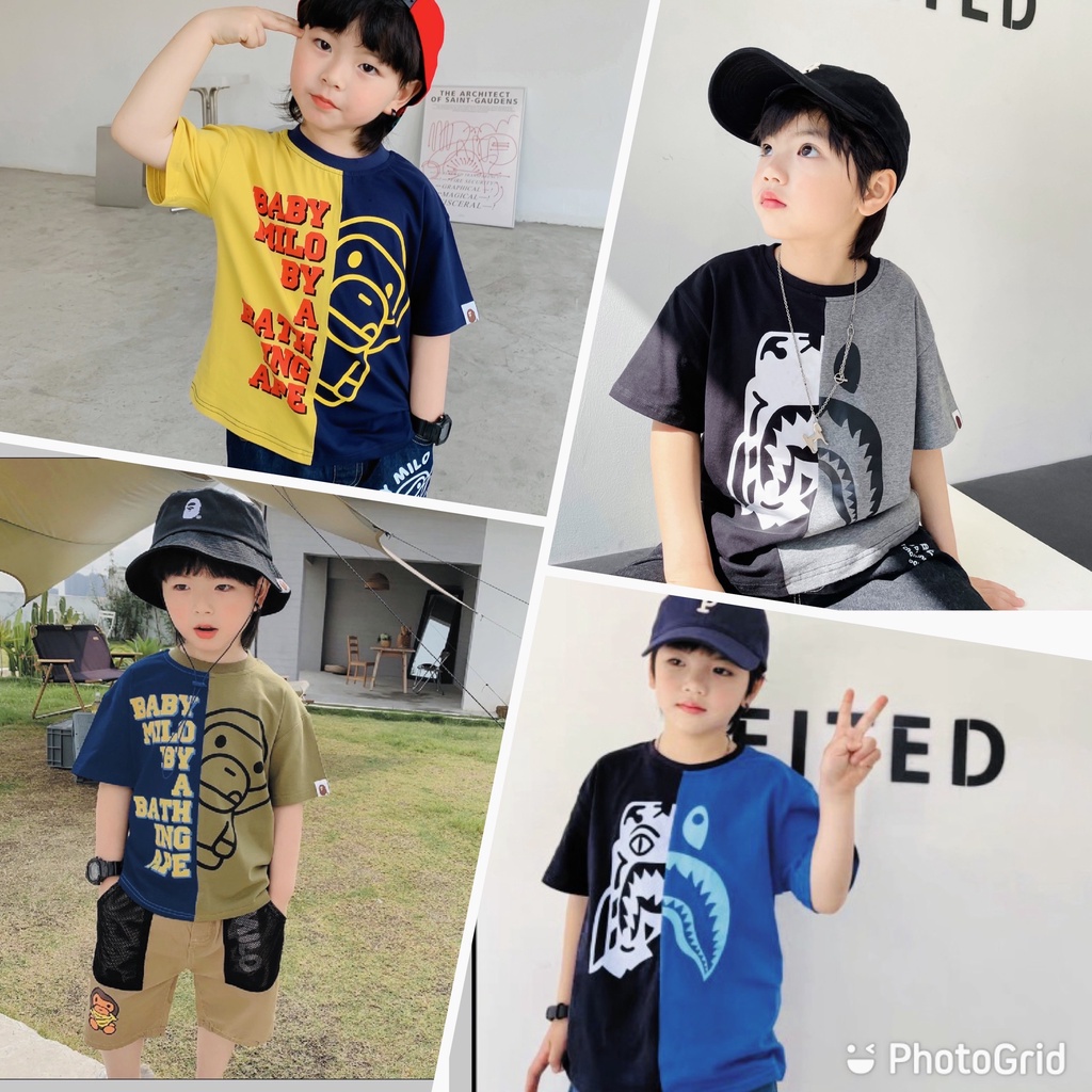 Lyvyshop - (Nhí + Đại) Áo thun tay ngắn siêu kun ngầu cho bé từ 08-38kg (giá 01 áo)