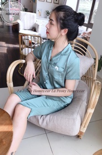 Bộ lụa bèo ngố chất lụa satin sz m l