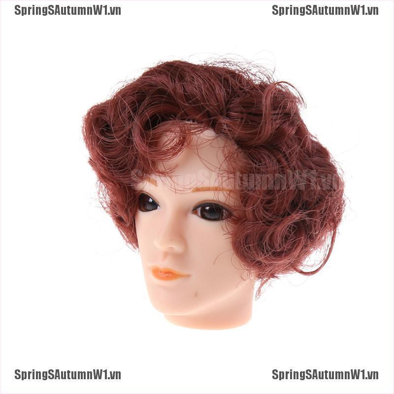 [Spring] 3D Eyes Doll Head With Hair For Barbie Boyfriend Ken Male Heads Toy Accessories [VN]