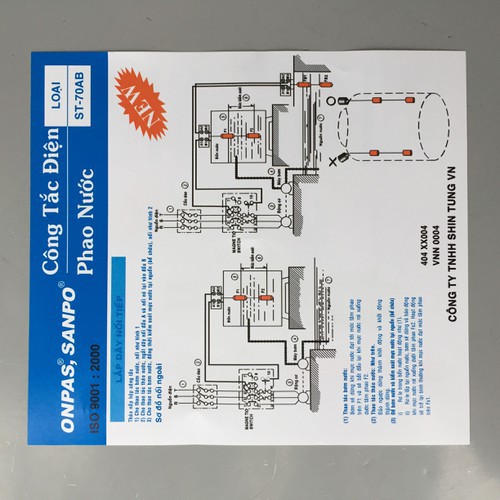 Công tắc điện phao nước cao cấp SANPO