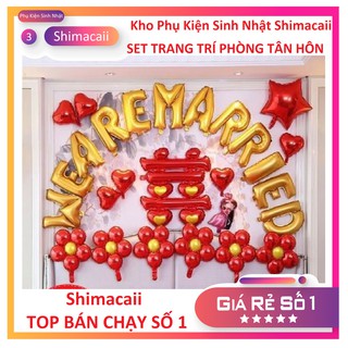 Set bóng trang trí cưới - trang trí phòng tân hôn
