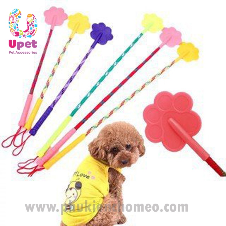 Roi tét mông dụng cụ huấn luyện chó mèo/ Tét đít chó mèo/ Đả cầu bổng hình bàn tay mềm dẻo, dài 42 cm cán cao su