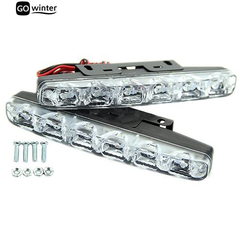 Đèn 6 Led Xenon Trắng Phá Sương Mù Cho Oto