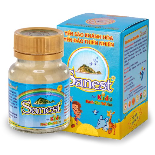 Nước Yến Sào Trẻ Em Khánh Hòa Sanest for Kids Lọ 62ml (Dành cho trẻ em)