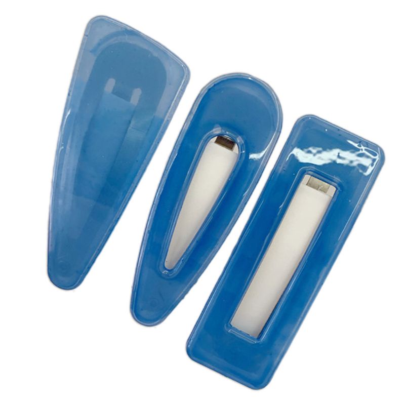 Set 3 Kẹp Tóc Màu Kẹo Ngọt Kiểu Dáng Hình Học Thời Trang Cho Nữ