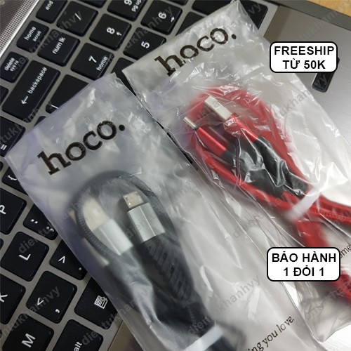 Cáp sạc Micro USB Hoco X38 1M chính hãng hỗ trợ sạc nhanh cho Android