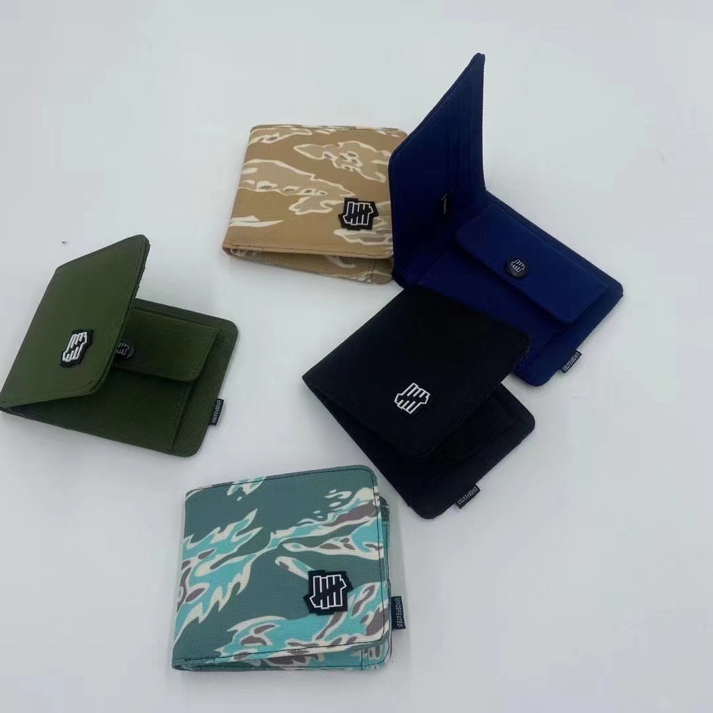 UNDEFEATED 2020 new canvas youth student folding wallet card bag trendy fashion