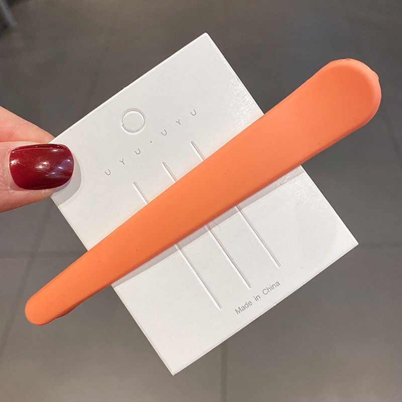 Kẹp tóc acrylic màu kẹo trơn dễ thương cho nữ