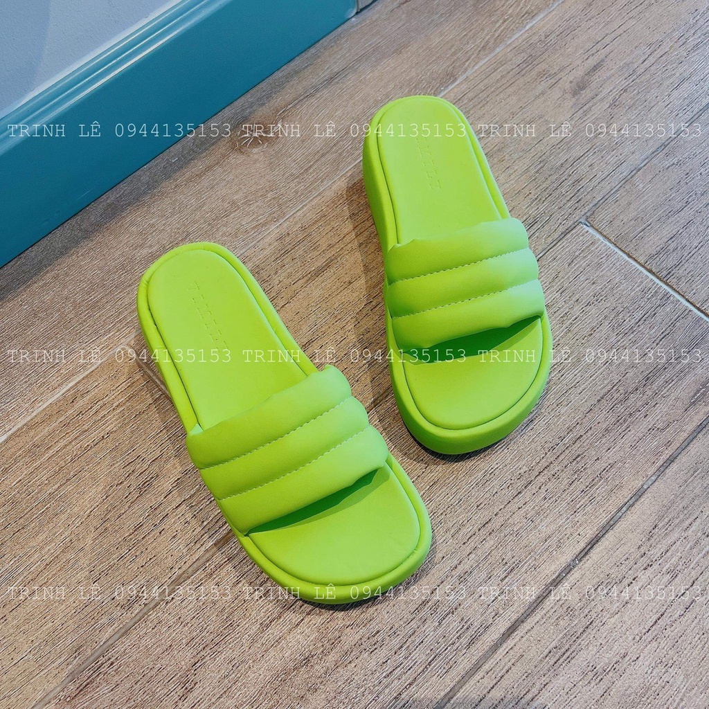 Dép Bánh Mì Nữ Quai Ngang Phồng Cao 5cm Thời Trang Cao Cấp Hot Trend TRINH LÊ SHOP GIÀY DÉP HTB22