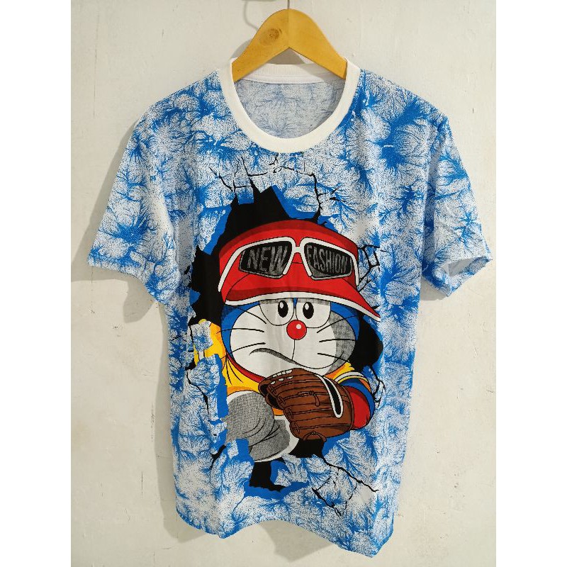 Áo Thun Bóng Chày In Hình Doraemon Đáng Yêu