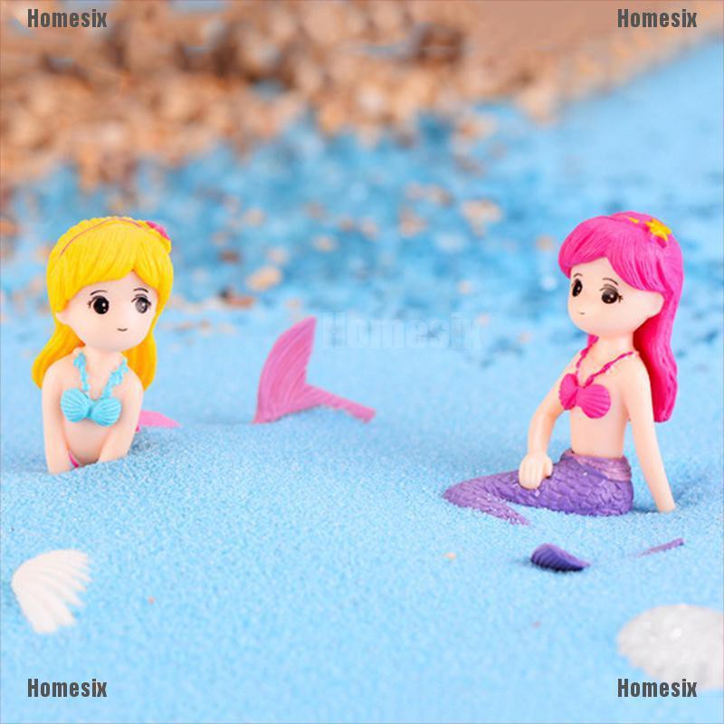 [HoMSI] Mermaid DIY Mini Miniature Figurine Garden Dollhouse Decor Micro Landscape SUU