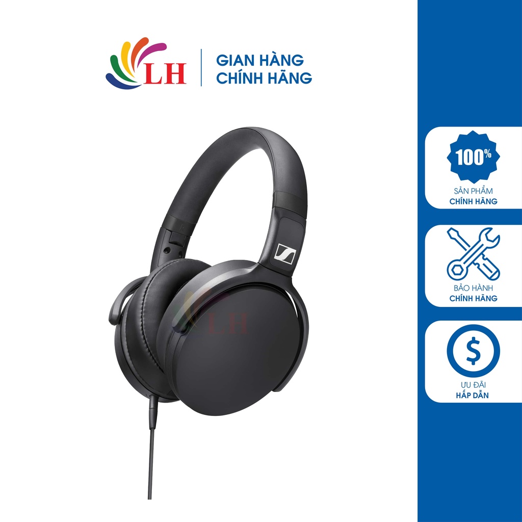 Tai nghe chụp tai có dây Sennheiser HD 400S - Hàng chính hãng - Thiết kế năng động, âm thanh mạnh mẽ