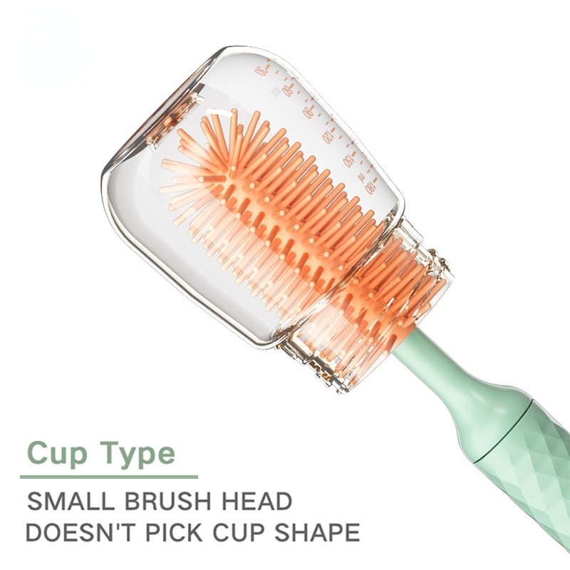 Bàn Chải Vệ Sinh Bình Sữa Em Bé Cầm Tay Tiện Dụng