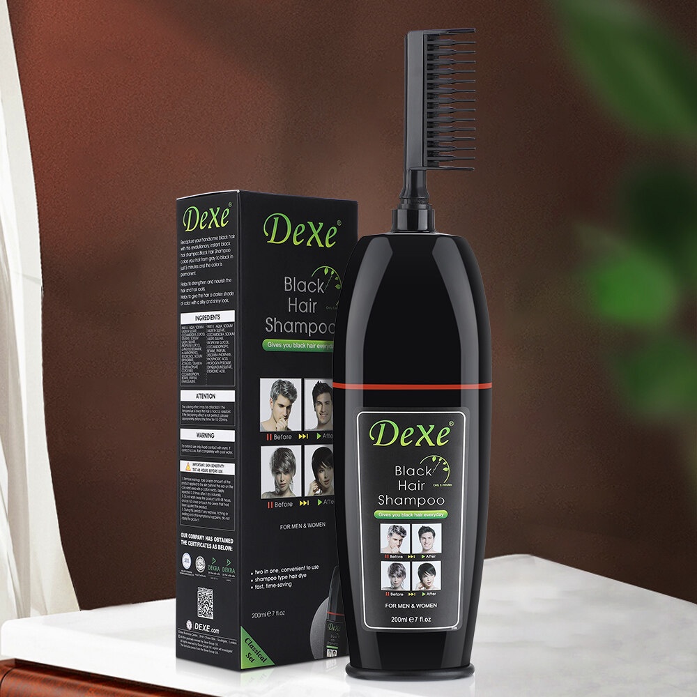 [ DEXE ] Lược Nhuộm Tóc Bạc Thành Màu Đen DEXE 200ml ĐA NĂNG RẤT TỐT