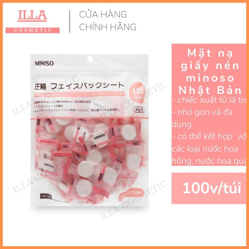 COMBO 20 Viên 🔥FREESHIP🔥 Mặt nạ giấy nén Miniso Nhật Bản