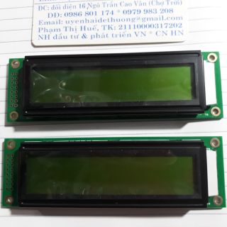 Một Màn hình LCD 2002 có 2 màu xanh lá hoặc xanh dương. (130k)