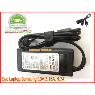 Sạc laptop samsung 19v 3.16a, 4.7a