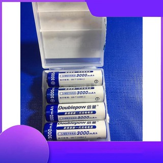 Hộp 4 pin sạc AADowblepow dung lượng 3000mAh