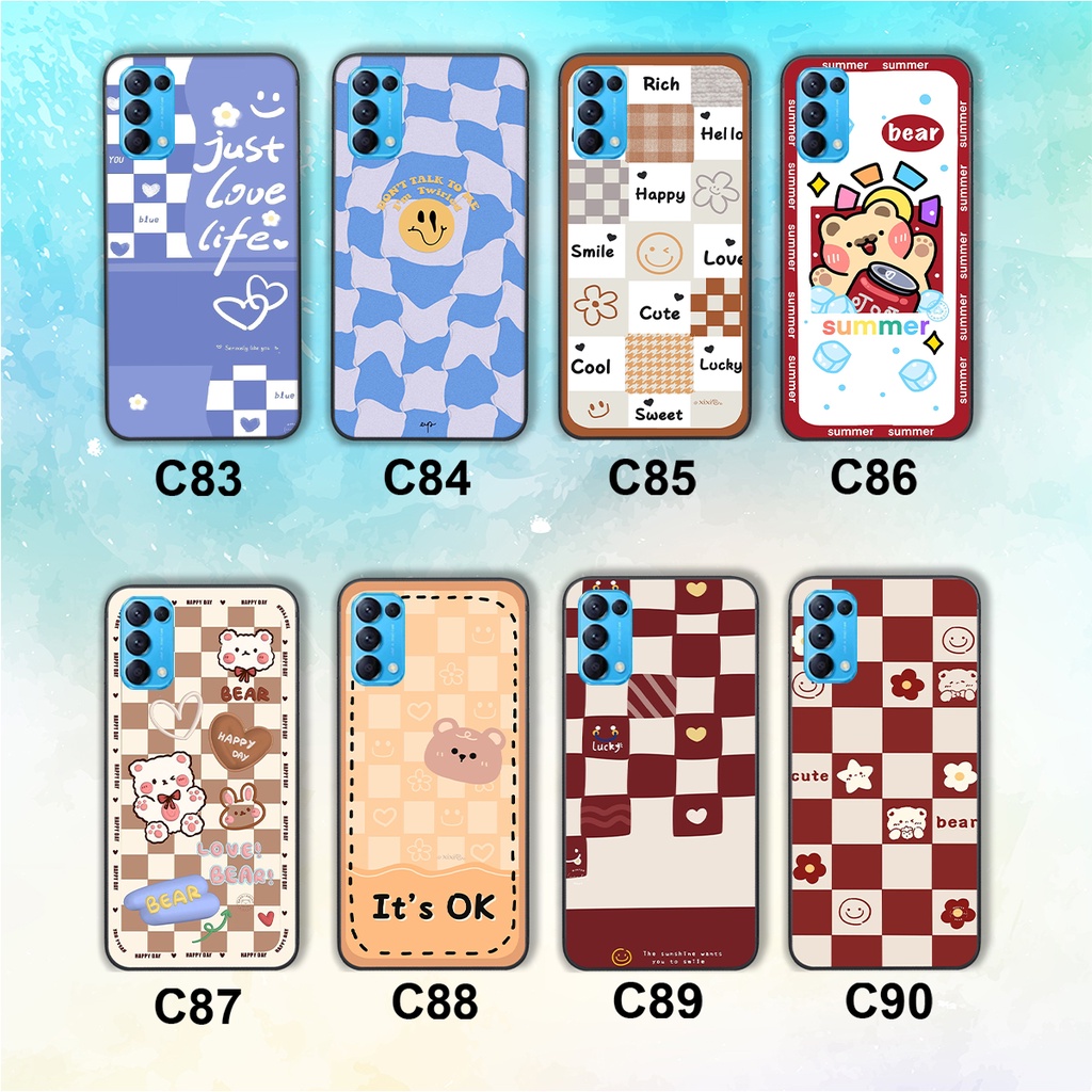 Ốp lưng Oppo Reno5 4G / Reno5 5G / Reno 5 trái tim hình gấu cute cá tính, giá rẻ, cực bền