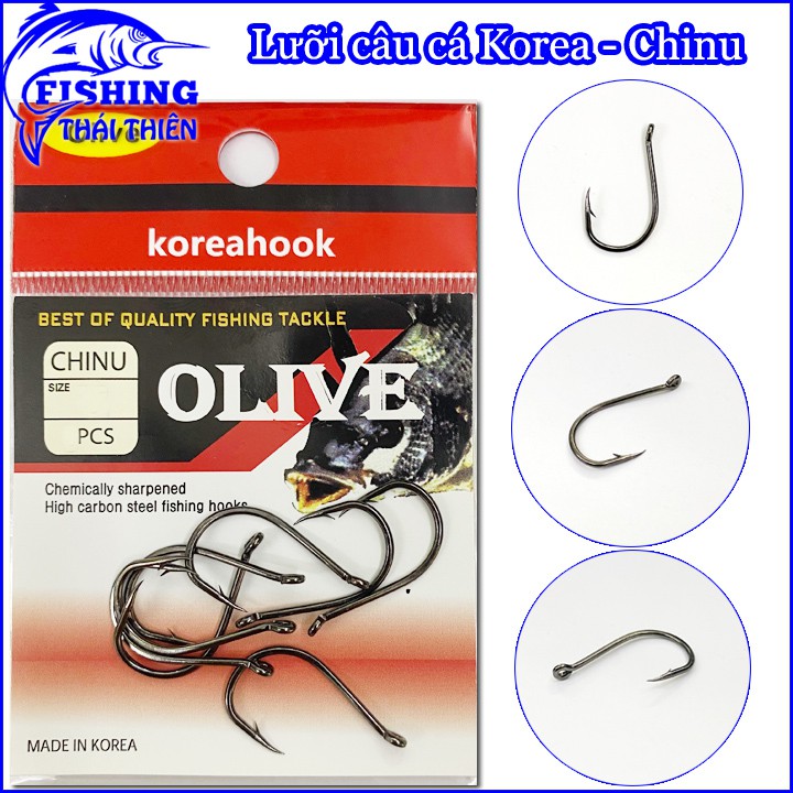 Lưỡi câu cá Chinu Olive Korea