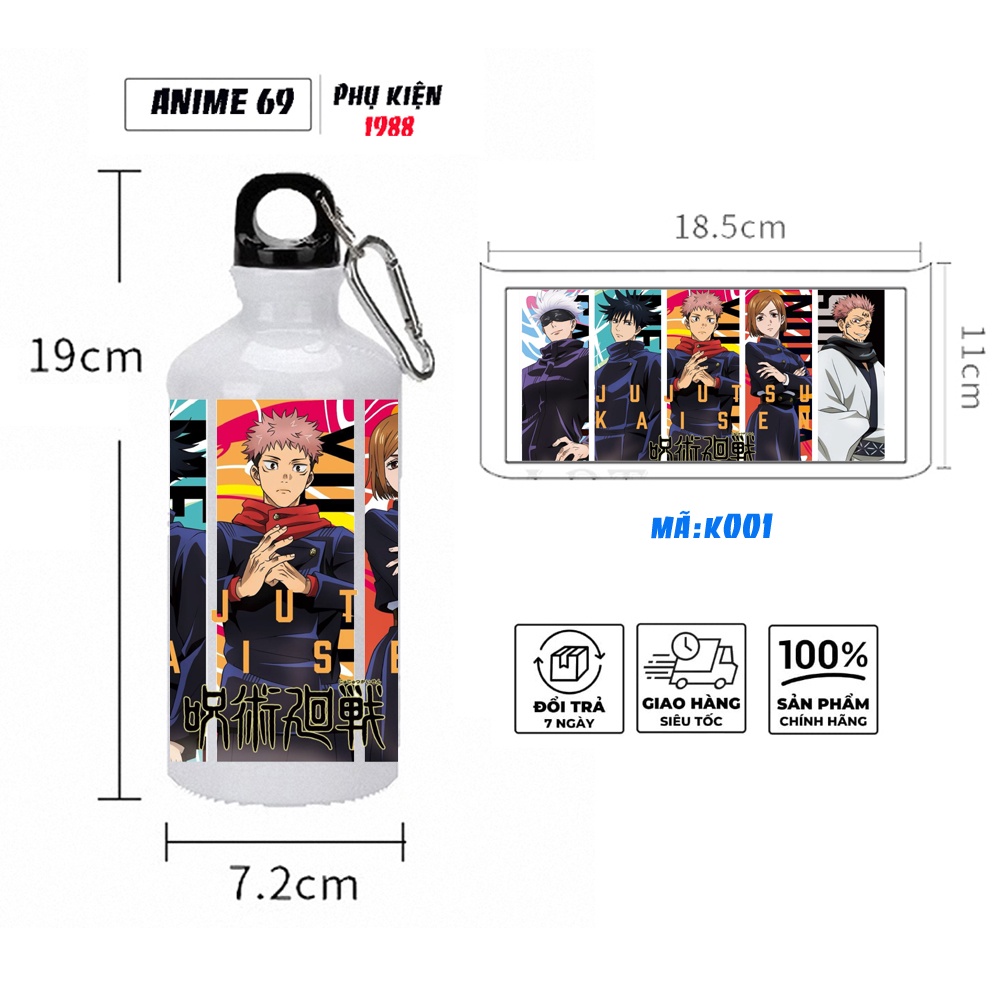 Bình giữ nhiệt nhôm 500 ml - anime