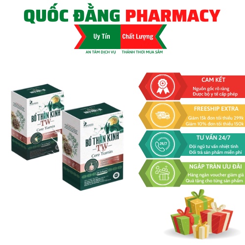 Viên Uống Bổ Thần Kinh TW- Cere Tiamin Giảm Suy Nhược Thần Kinh, Giúp Giảm Mệt Mỏi‼️
