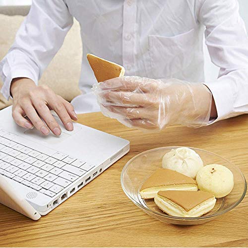 Set 100 Găng Tay Nhựa An Toàn Thực Phẩm Không Bột Dùng Một Lần
