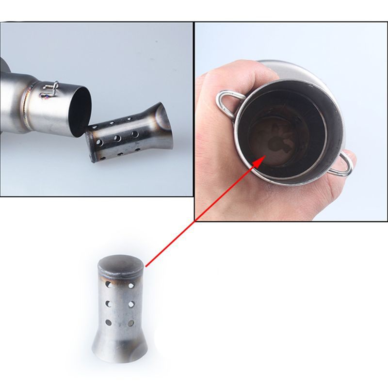 Bộ giảm thanh bằng thép không gỉ cao cấp 51mm cho ống pô xe ô tô