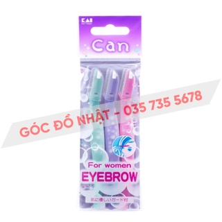 Set 3 dao cạo lông mày CAN KAI nội địa Nhật Bản
